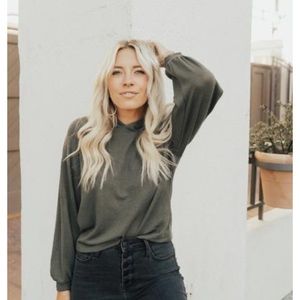 CJLA "Jessie" Brushed Knit Hoodie